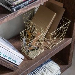 Funky Chunky Furniture Gold Metal Storage Box