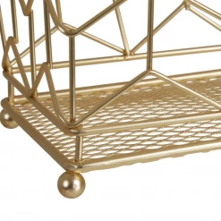 Funky Chunky Furniture Accessories Gold Metal Utensil Holder