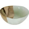 Funky Chunky Furniture Accessories Green And Gold Porcelain Bowl