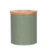 Funky Chunky Furniture Accessories Green Tin With Bamboo Lid