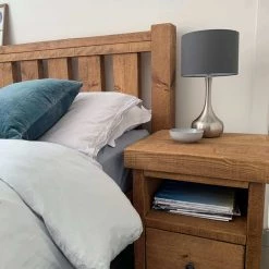 Funky Chunky Furniture Grey And Nickel Table Lamp