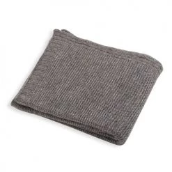 Funky Chunky Furniture Grey Chunky Knitted Throw Outdoor
