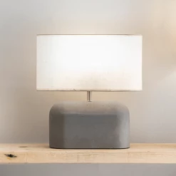 Funky Chunky Furniture Grey Concrete Table Lamp Accessories