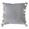 Funky Chunky Furniture Grey Tassel Cushion Outdoor