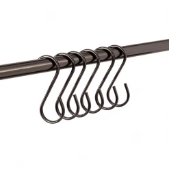 Funky Chunky Furniture Accessories Gunmetal Hanging Hooks - Set Of 10