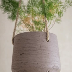 Funky Chunky Furniture Hanging Plant Pot - Clay