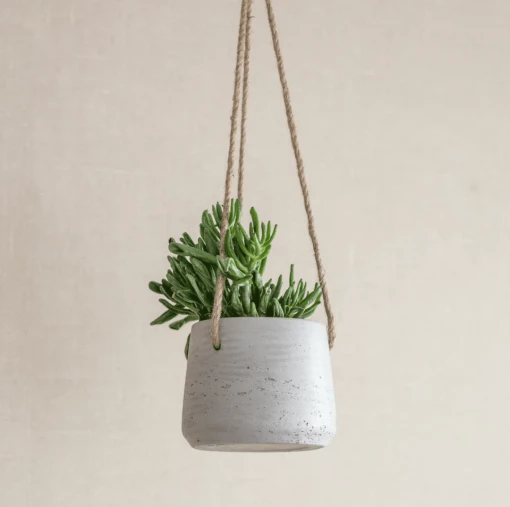 Funky Chunky Furniture Hanging Plant Pot - Stone Accessories