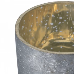 Funky Chunky Furniture Iced Grey Candle Holder - Large Accessories