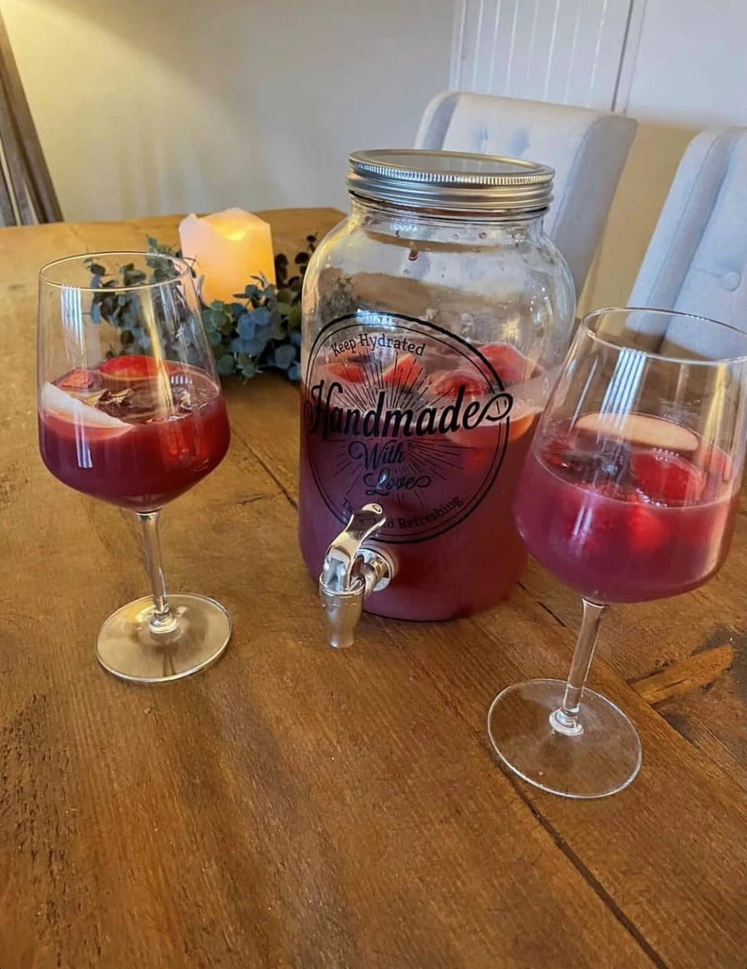 Funky Chunky Furniture Large Glass Drinks Dispenser Accessories 4 Funky Chunky Furniture Large Glass Drinks Dispenser Accessories