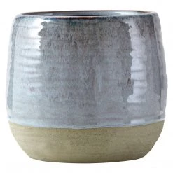 Funky Chunky Furniture Large Glazed Stoneware Grey Planter