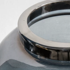 Funky Chunky Furniture Large Grey Vase With Metal Top