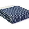 Funky Chunky Furniture Outdoor Navy Wool Throw