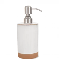 Funky Chunky Furniture Off-White Ceramic Soap Pump