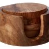 Funky Chunky Furniture Olive Wood Coasters - Round Accessories