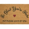 Funky Chunky Furniture Please Leave By 9pm Doormat 1 Funky Chunky Furniture Please Leave By 9pm Doormat