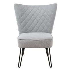 Funky Chunky Furniture Quilted Hairpin Leg Chair Chairs