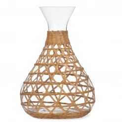 Funky Chunky Furniture Rattan And Glass Carafe Accessories