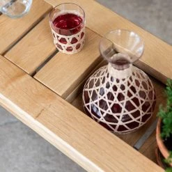 Funky Chunky Furniture Rattan And Glass Tumblers