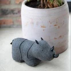 Funky Chunky Furniture Rory Rhino Doorstop Door Stops, Signs & Mats