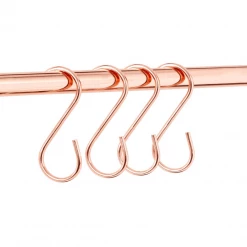 Funky Chunky Furniture Rose Gold Metal Hanging Hooks - Set Of 10