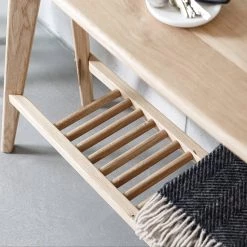 Funky Chunky Furniture Living Room Salters Oak Console Table With Storage