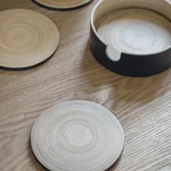 Funky Chunky Furniture Set Of Bamboo Coasters Accessories