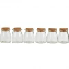 Funky Chunky Furniture Set Of Large Round Glass Jars With Cork Stoppers Accessories