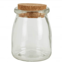Funky Chunky Furniture Set Of Large Round Glass Jars With Cork Stoppers Accessories