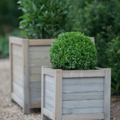 Funky Chunky Furniture Square Wooden Planter - 40cm Outdoor