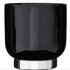 Funky Chunky Furniture Accessories Stoneware Black Planter