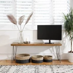 Funky Chunky Furniture Wreaths & Plants Tall Palm Stems - Brown - Pack Of 3