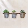 Funky Chunky Furniture Triple Wall Hung Planter Outdoor
