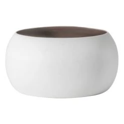 Funky Chunky Furniture Two Tone Bowl - Cream / Aubergine
