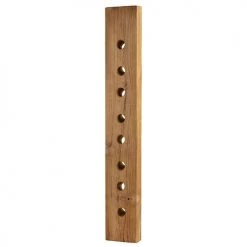 Funky Chunky Furniture Wine Racks Wall Mounted Teak Wine Rack - 8 Bottles