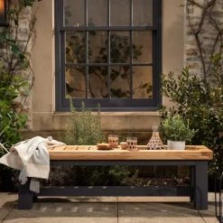 Funky Chunky Furniture Outdoor Wylam Oak Garden Bench