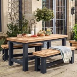 Funky Chunky Furniture Wylam Outdoor Dining Table And Benches