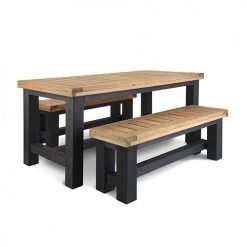 Funky Chunky Furniture Wylam Outdoor Dining Table And Benches
