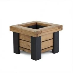 Funky Chunky Furniture Wylam Solid Oak Planter Outdoor
